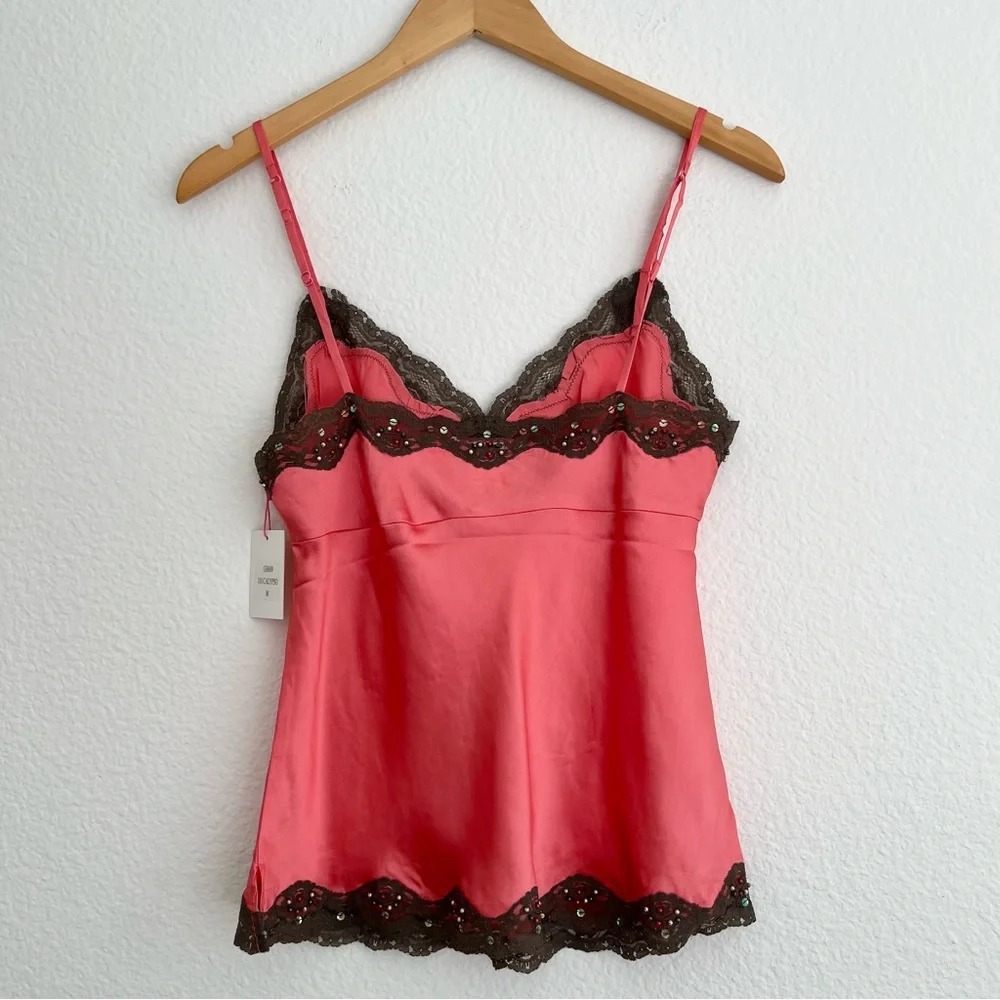 Gold Hawk Silk Coral Camisole - Picture 3 of 4